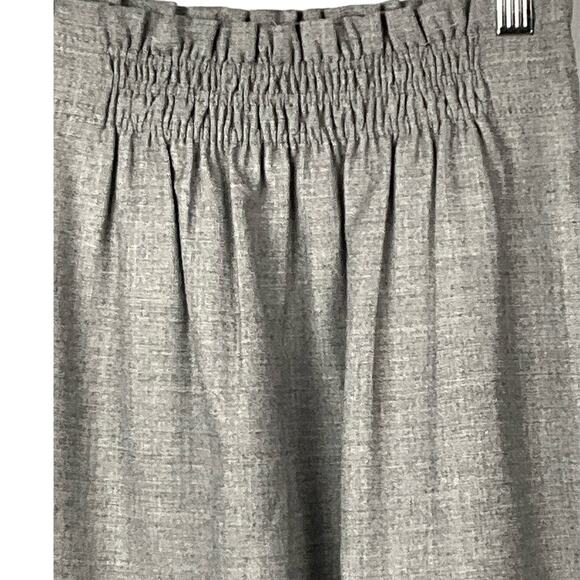 J CREW Mini Skirt Sidewalk City Heather Gray Wool Stretch sz 4 Comfort Pockets - Picture 4 of 11